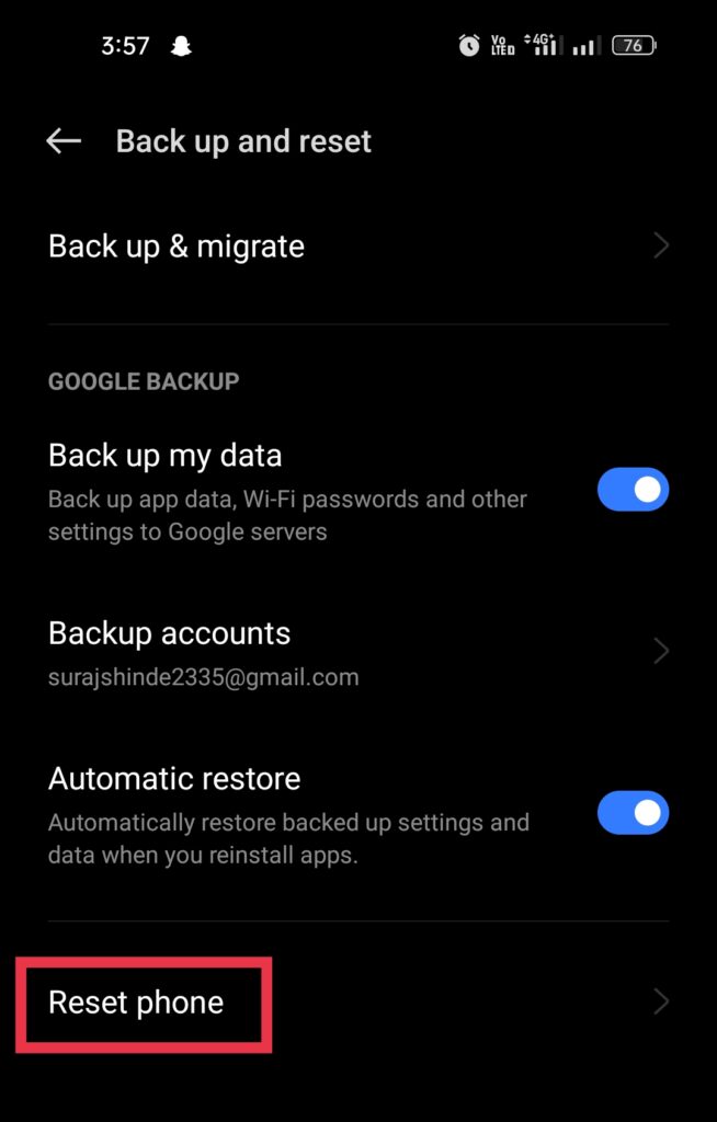 Realme phone reset kaise kare