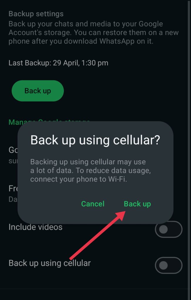 Whatsapp ka backup kaise le