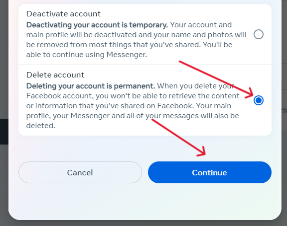 Facebook account delete kaise kare