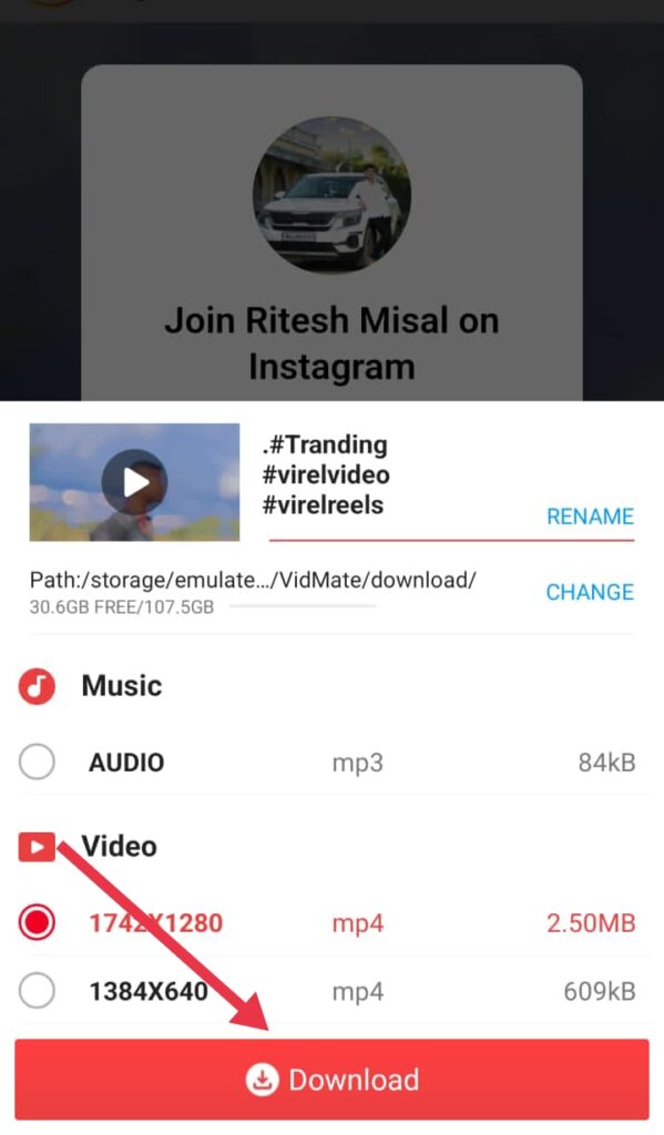 instagram reel kaise download kare