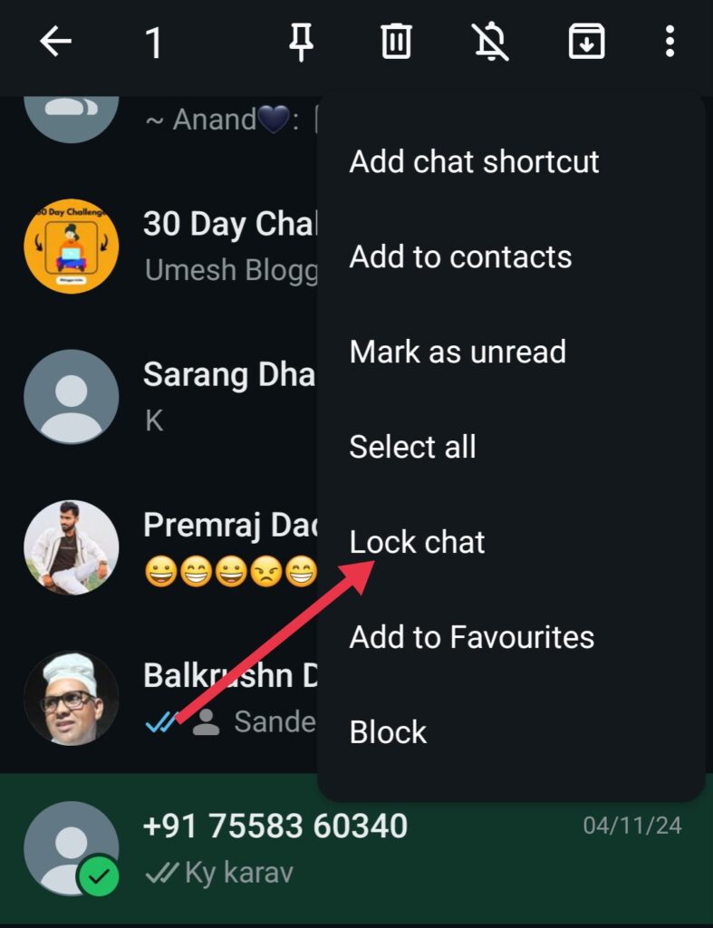 WhatsApp chat hide kaise kare