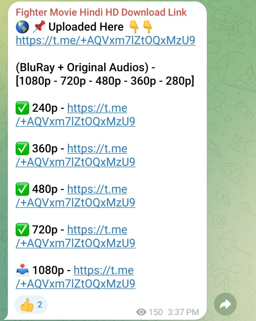 Telegram se movie kaise download kare