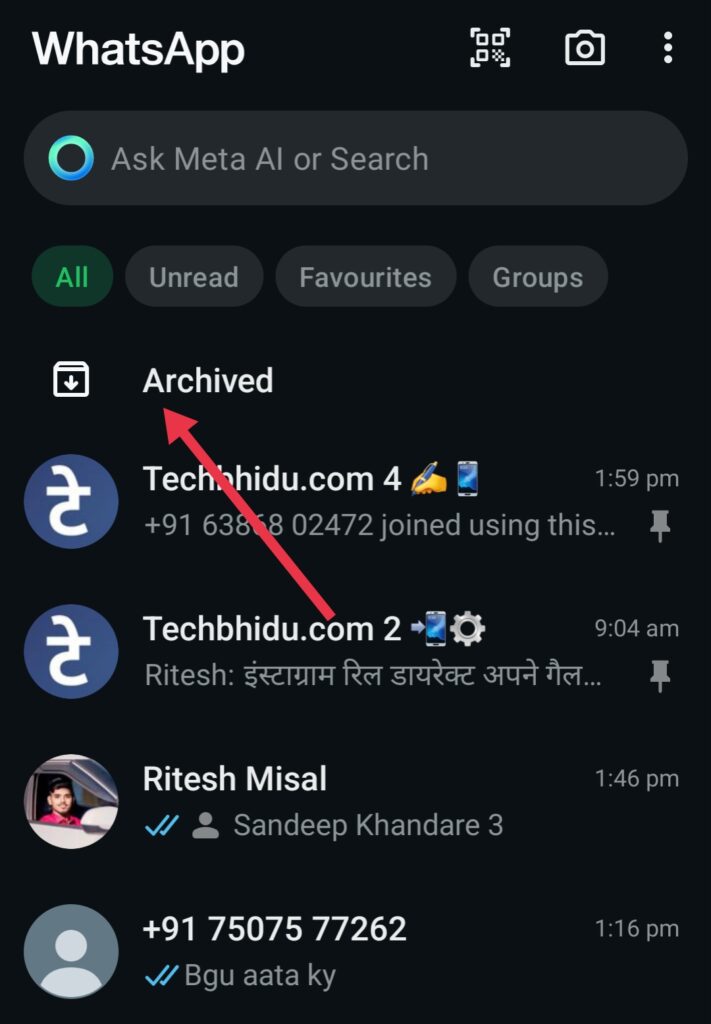 WhatsApp chat hide kaise kare