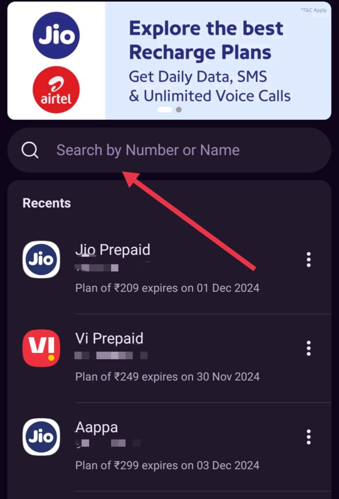 PhonePe se recharge kaise kare